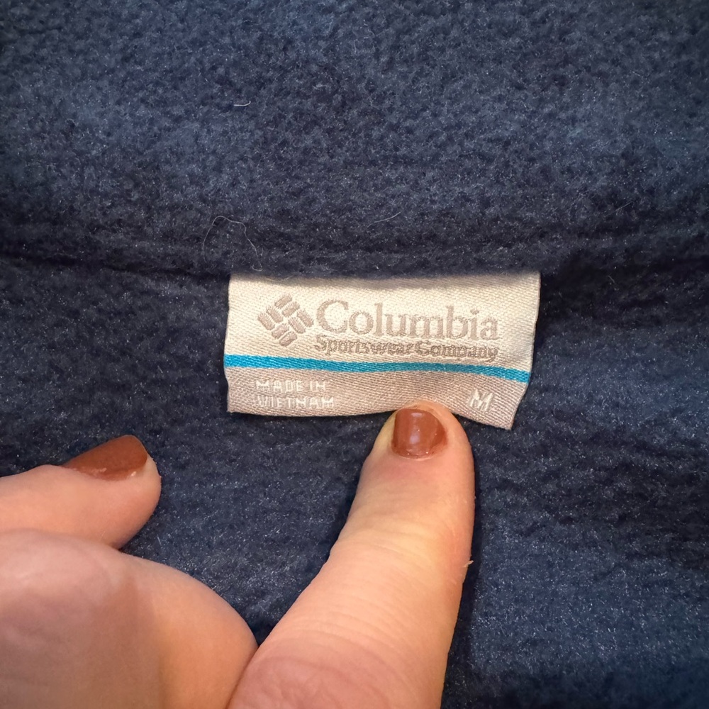 Women’s M Columbia Navy Fleece Jacket